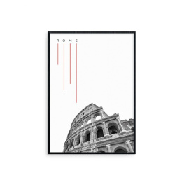 Grafika w ramie Rzym