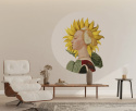 Wanddekoration - Fototapete DOTS Lady Sonnenblume