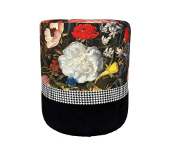 Patchwork Blumen Pouf - Limitierte Kollektion