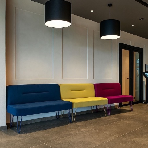 Ławka Monochrome z oparciem