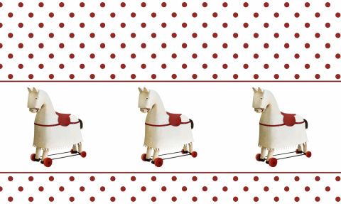 Eco Kids Wallpaper Rocking Horse