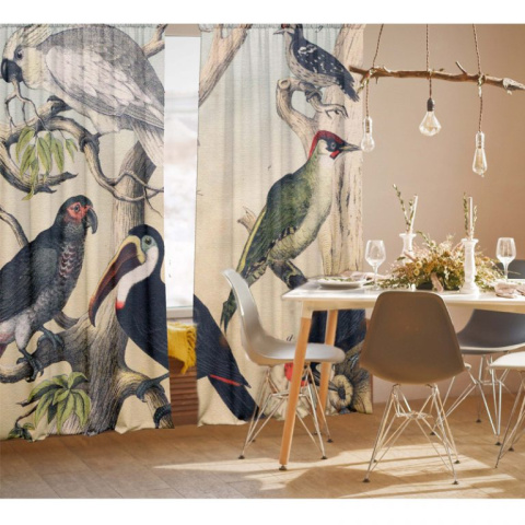 White Parrot-Vorhang-Set White Parrot-Vorhang-Set