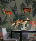 Khaki Wallpaper von Wallcolors roll 100x200