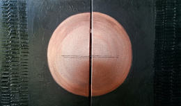 "Copper Sun " 2 part structural painting