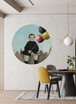Wall decoration - mural DOTS Boy with Balloons