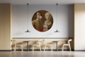 Wall decoration - DOTS mural Couple with popcorn