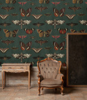 Butterflies and moths wallpaper by Wallcolors roll 100x200