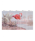 Crimson Flamingo Pink wallpaper by Wallcolors roll 100x200