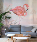 Crimson Flamingo Pink wallpaper by Wallcolors roll 100x200