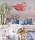 Crimson Flamingo Pink wallpaper by Wallcolors roll 100x200