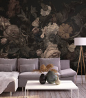 Wallpaper Dragonfly Garden Balck by Wallcolors roll 100x200