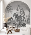 Zebra on Agave wallpaper by Wallcolors rolka 100x200