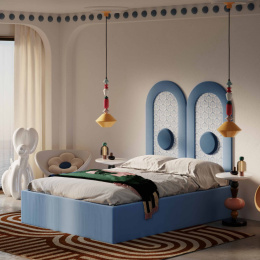 Padma upholstered bed interior