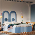 Padma upholstered bed interior