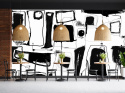 "MURAL BLACK & WHITE NO.3:Wallpaper by Katarzyna Jasyk , roll 100x 200