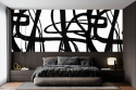 "WALLPAPER BLACK & WHITE NO.1" Wallpaper by Katarzyna Jasyk , roll 100x 200