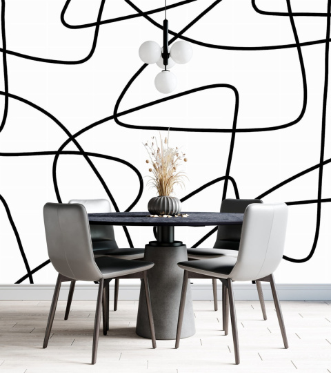 „TAPETA BLACK & WHITE NO.5" Wallpaper by Katarzyna Jasyk , rolka 100x 200 „TAPETA BLACK & WHITE NO.5" Wallpaper by Katarzyna Jasyk , rolka 100x 200