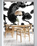 "WALLPAPER BLACK & WHITE NO.7" Wallpaper by Katarzyna Jasyk , roll 100x 200